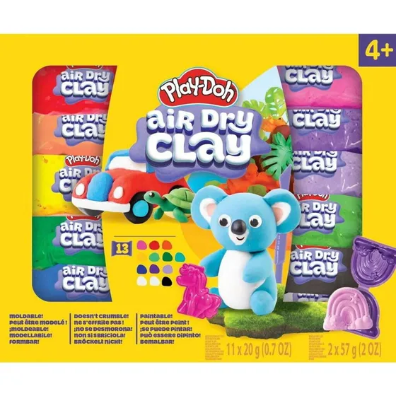 Play-Doh Air Dry Clay Variationssæt, 4+ år
