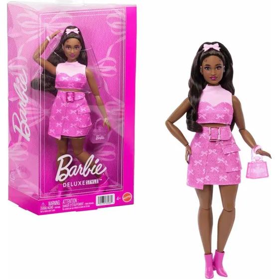 Barbie Deluxe Style - Lyserød nederdel med høreapparater