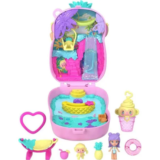 Polly Pocket Compact Pineapple Monkey Colada