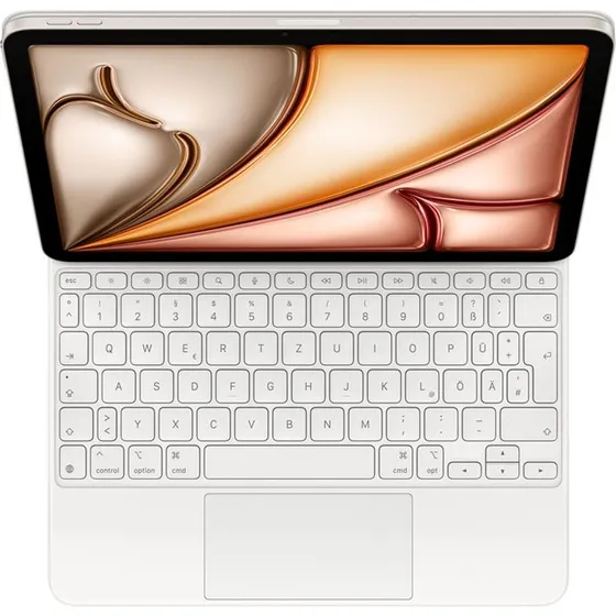 Apple Magic Keyboard med Folio-kasse, Tysk, Hvid for 10,9- og 11-tommer iPad Air
