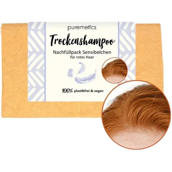 Puremetics Refill tørshampoo til rødt hår – Duftfri (100 g)