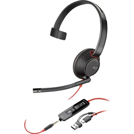 HP Poly Blackwire 5210 Kablet Headset Sort