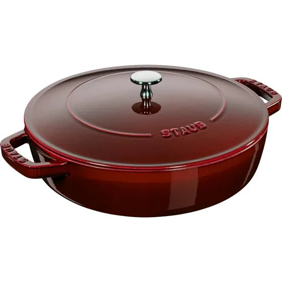 Staub Chistera Sauterpande 28 cm Grenadine rød