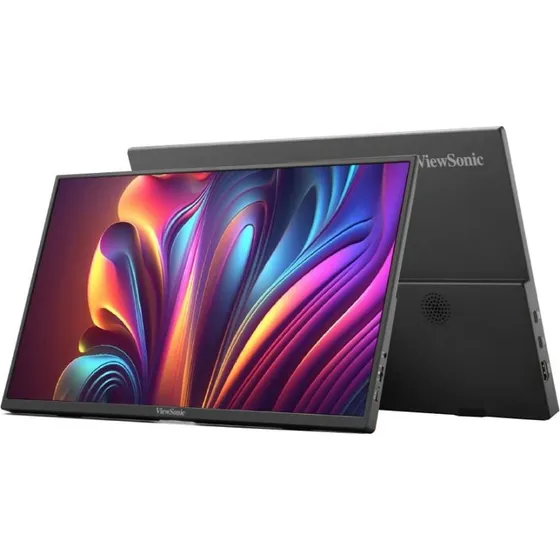 ViewSonic VA1650 16" bærbar Full HD IPS-skærm med USB-C, sort