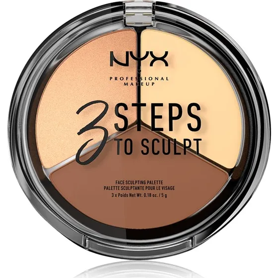 Nyx 3-trin Let Ansigtsskulptur Palet 5g