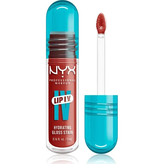 NYX Professional Makeup Lip IV Langtidsholdbar Lipgloss, BURST THAT TANGI, 5 ml