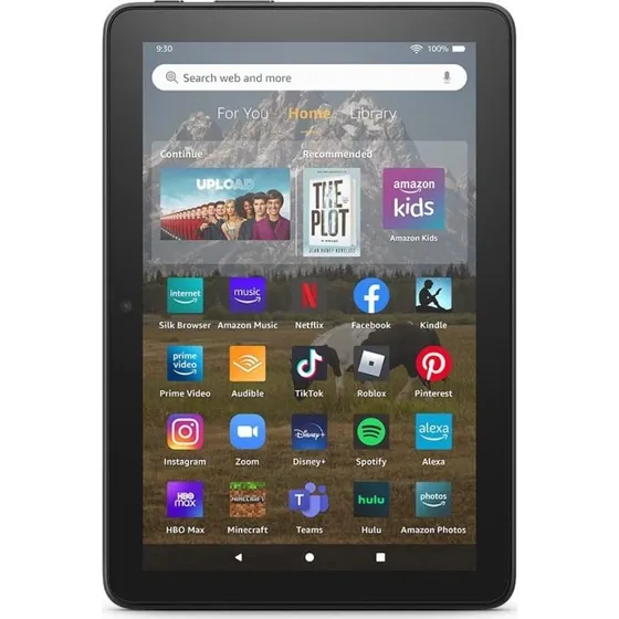 Amazon Fire HD 8 Tablet 2022, 8" HD, 64 GB, Sort