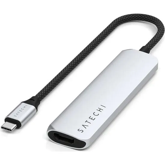 Satechi ST-P4SS USB-C Hub 10 Gbit/s, Sølv