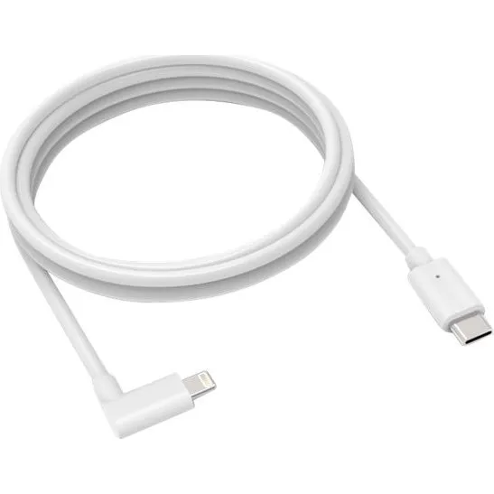 Compulocks 6FT USB-C til 90° Lightning-kabel, hvid, 1,83 m