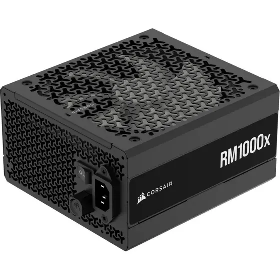 Corsair RM1000x 1000 W, fuldt modulær, sort