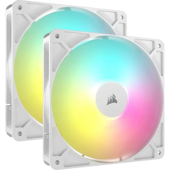 Corsair RS140 ARGB Hvid 140mm Dual Pack - 2-pack