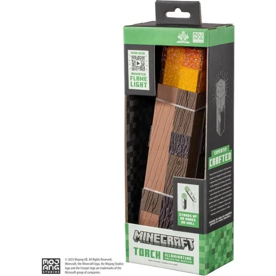 Noble Collection - Minecraft Torch-lampe, 25 cm