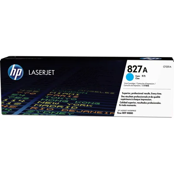 HP 827A Cyan LaserJet Toner, 32000 sider