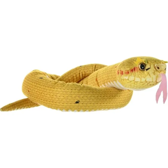 Wild Republic Eyelash Viper Gul 137 cm Plysslange