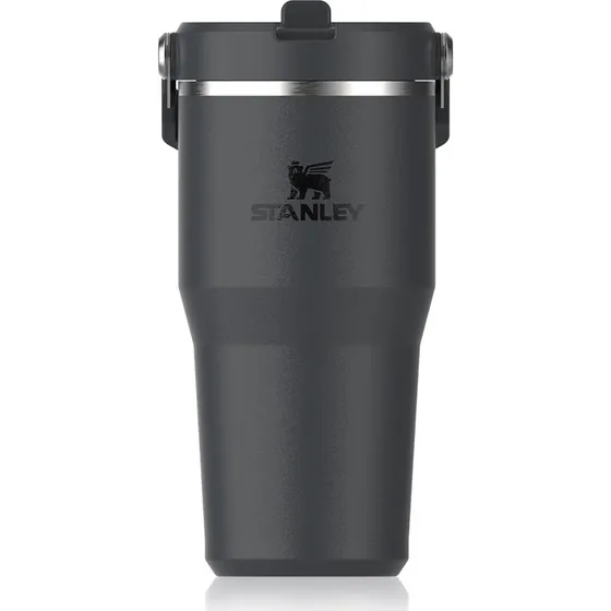 Stanley IceFlow™ Flip Straw 600ml rustfrit stål termokande sort