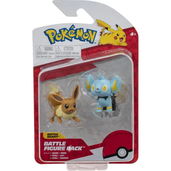 Pokémon Battle Figurer Shinx & Eevee, 2 stk, 4+ år