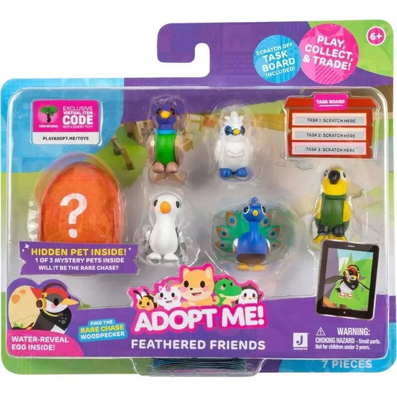 Adopt Me! Roblox Feathered Friends Figursæt – 6 figurer