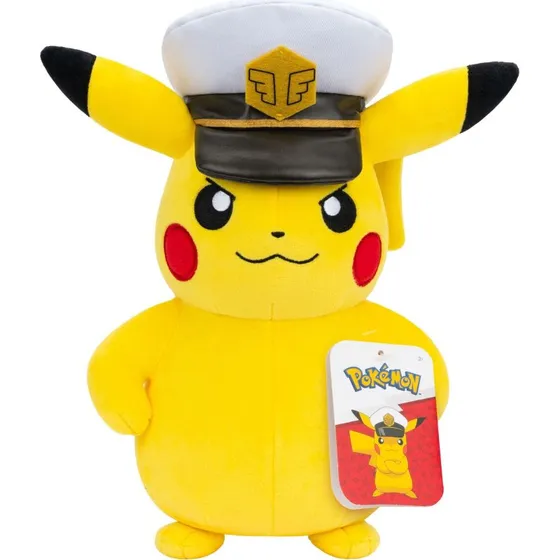 Pokémon Bamse - 20cm - Kaptajn Pikachu