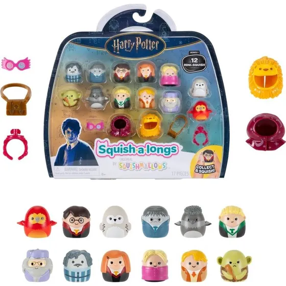 Squishmallows Squish-a-longs Harry Potter 12 stk, 2,5 cm
