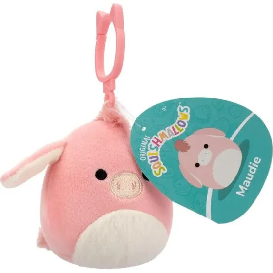 Squishmallows Maudie Pink Donkey Nøglering 9 cm