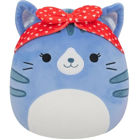 Squishmallows Bamse Carizma den Blå Tappy Kat, 19 cm