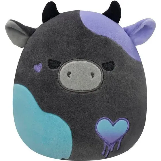 Squishmallows Bamse 19 cm Charcoal Grey Cow