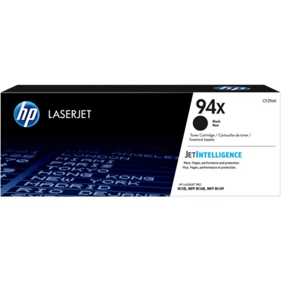 HP 94X Sort Toner, 2800 Sider