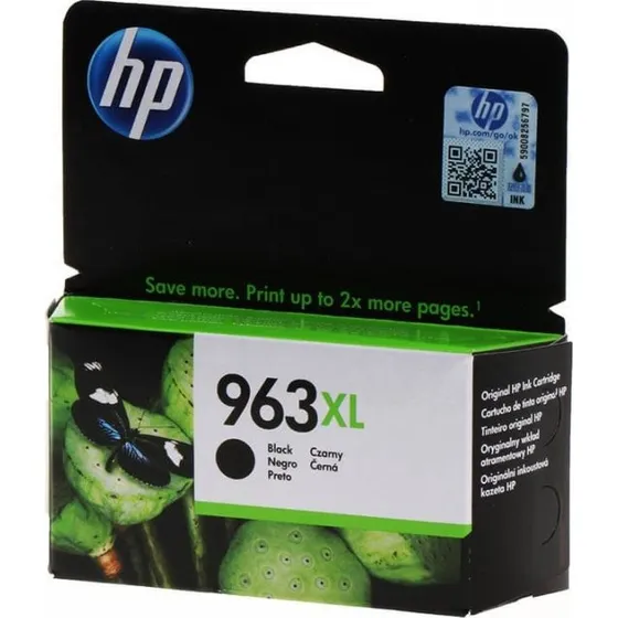 HP 963XL Sort Blækpatron, Høj Kapacitet
