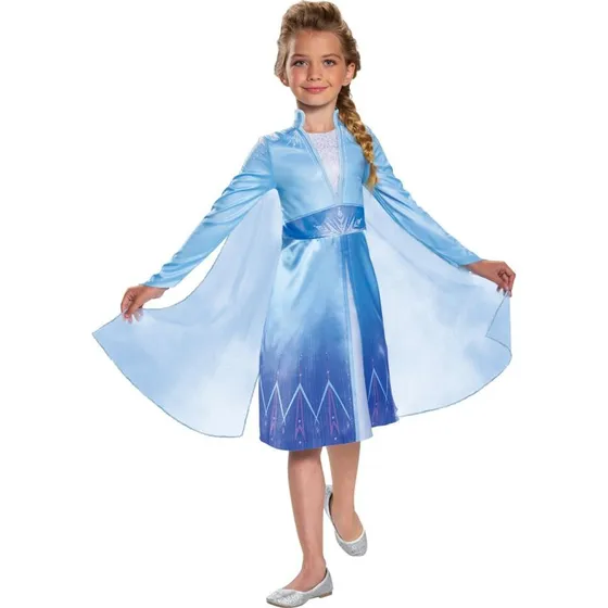 Disguise Frozen 2 Elsa X-Small Glinsende Kjole