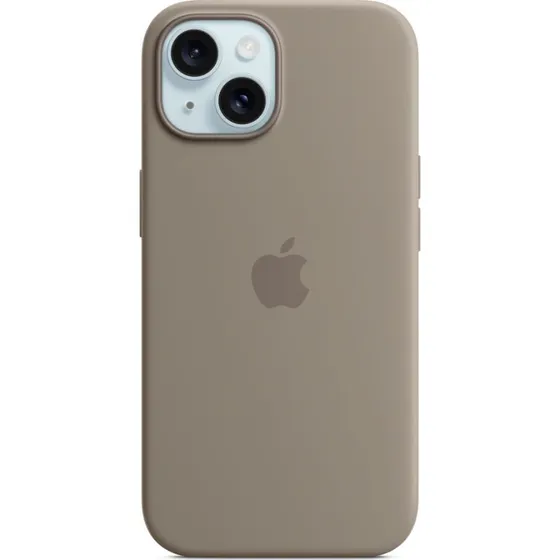 Apple MagSafe Cover til iPhone 15 (Silikone) Lerbrun