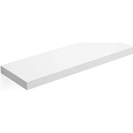 VASAGLE svævehylde hvid MDF 60 cm