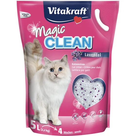 Vitakraft Magic Clean kattegrus lavendel 5 L