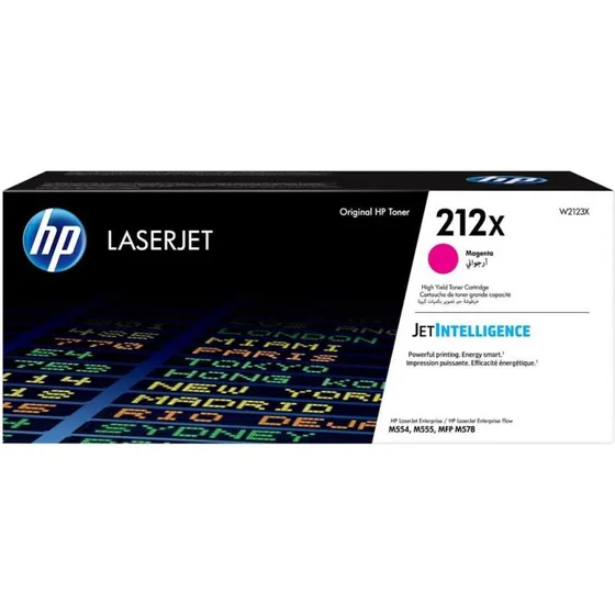 HP Magenta Toner W2123X, Høj Kapacitet, 10.000 sider