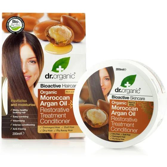 Dr. Organic Argan Oil Hair Treatment Conditioner, 200 ml