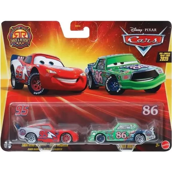 Disney Cars 2-pack Blixten McQueen & Chick Hicks