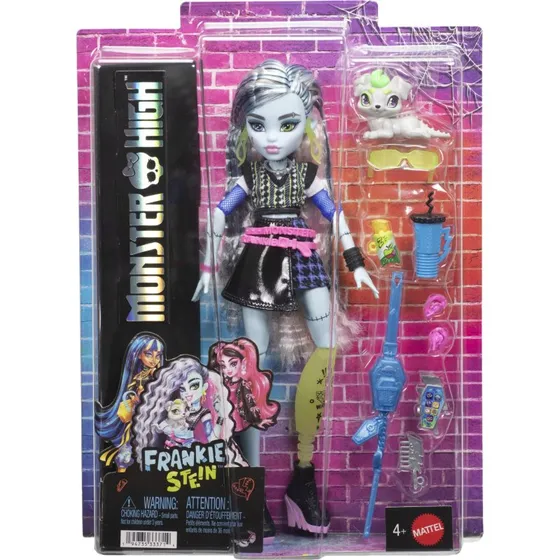 Monster High Frankie Stein Basisdukke, 32,5x24x6,7 cm, Multi