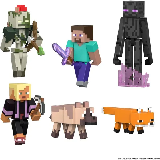 Minecraft Biome Builds Steve 8cm Legetøj