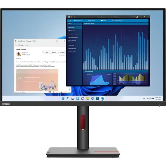 Lenovo ThinkVision T27p-30 27" 4K UHD skærm, sort