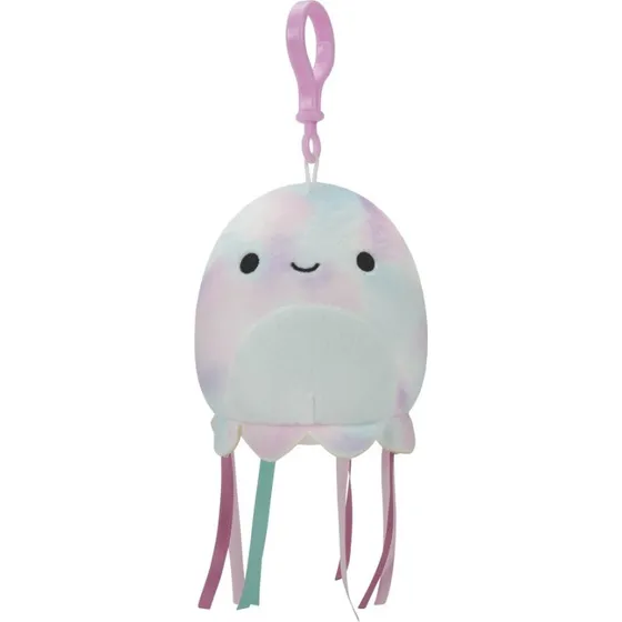 Squishmallows Clip On Plysbamse 9 cm Tie Dye Jellyfish