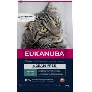 Eukanuba 10 kg kattefoder med laks – kornfri