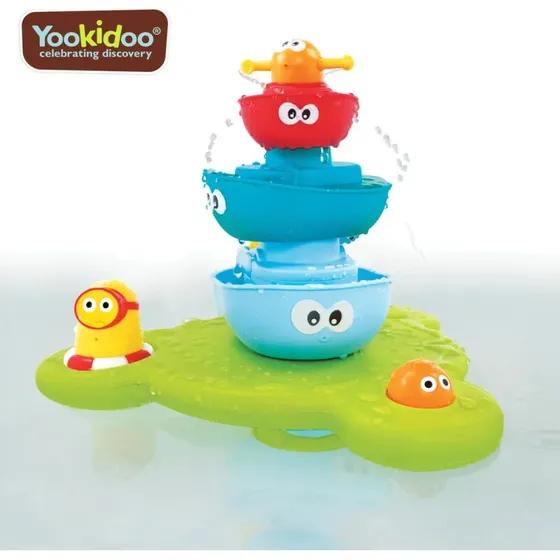 Yookidoo Stack 'N' Spray Fountain - Byg-selv springvand med vandeffekter