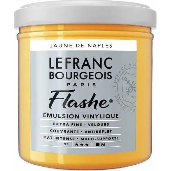 Lefranc & Bourgeois Flashe Akryl, Naples Yellow Shade 125 ml