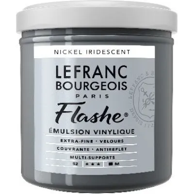 Lefranc Bourgeois Flashe Akryl, Nickel Iridescent, 125 ml