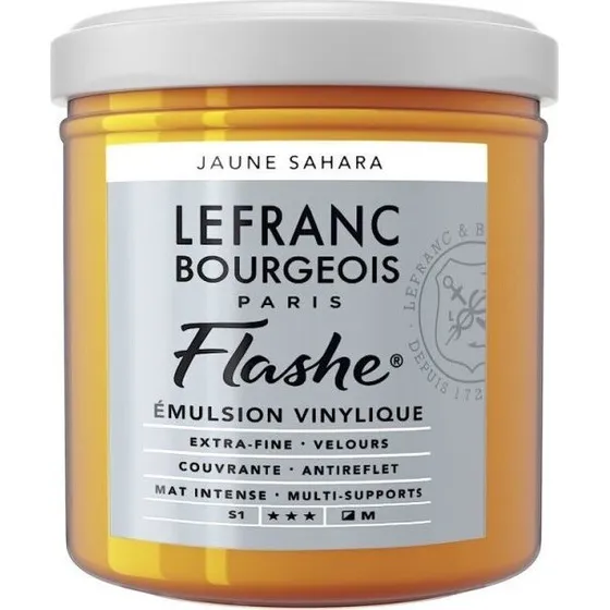 Lefranc & Bourgeois Flashe Akryl, Sahara Yellow 125 ml