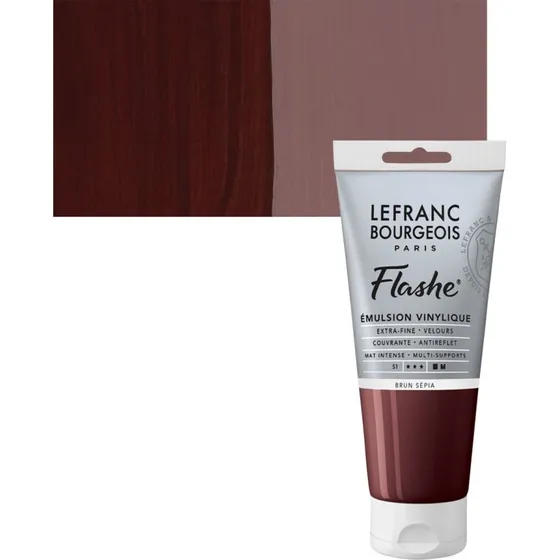 Lefranc & Bourgeois Flashe Akryl Sepia Brown 80 ml