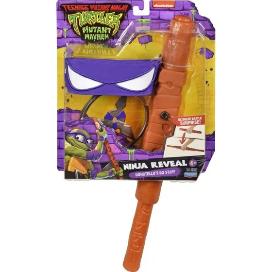 Playmates Toys Teenage Mutant Ninja Turtles Donatello Kostume med Skjul/Afslør-funktion