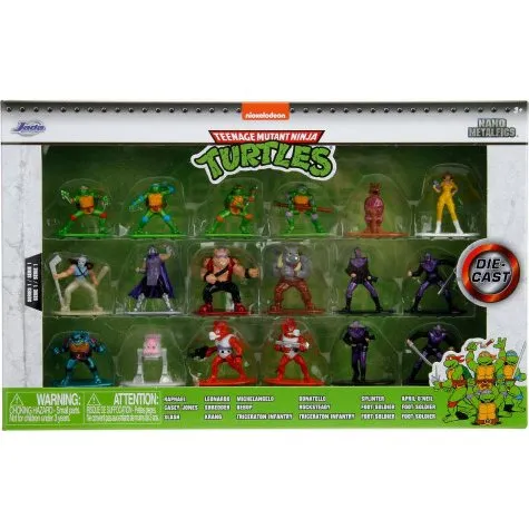 Jada Turtles Die-Cast Samlefigurer, 18 stk, 4 cm