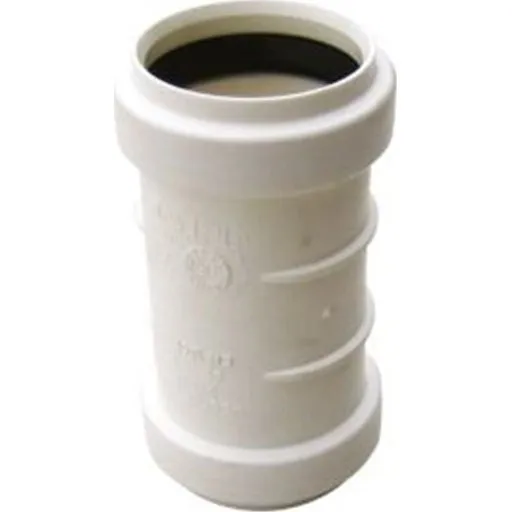 Wavin Wafix dobbeltmuffe Ø50 mm hvid