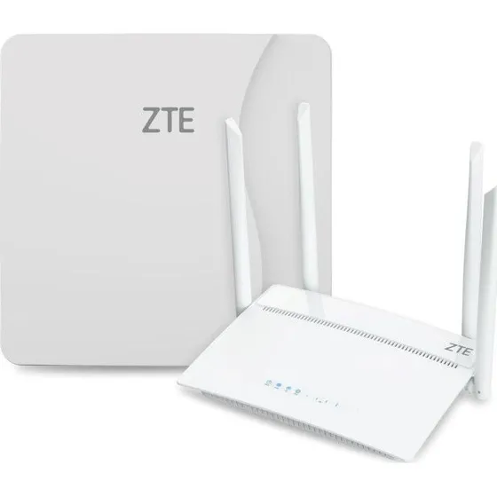ZTE MF258 Pro + IDU WiFi 6 Router-sæt - Hvid