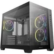DeepCool CG330 3F Tower, Sort, Micro-ATX, Hærdet Glas